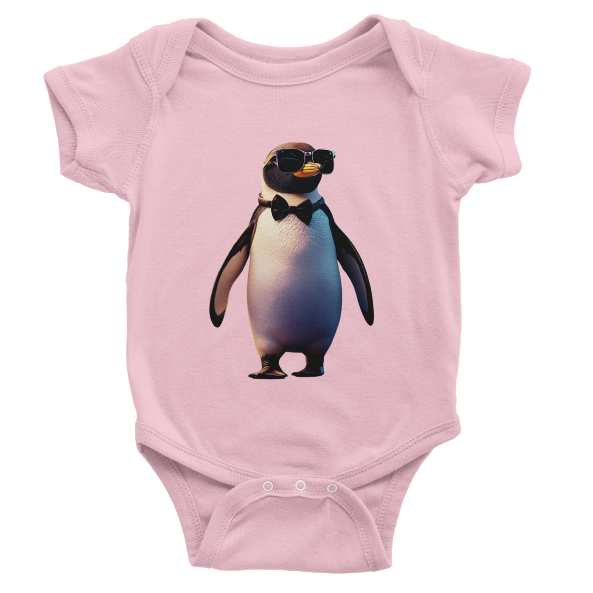 Cool Penguin Aviator Baby Short Sleeve Bodysuit - ROMAG Store