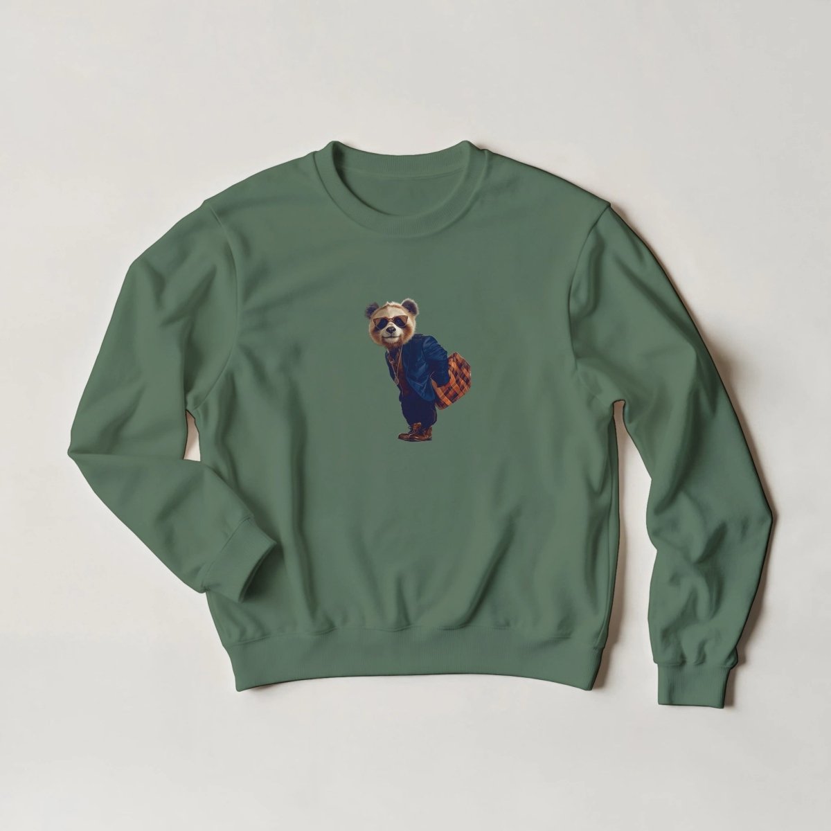 Cool Panda Bear Sweatshirt – Urban Streetwear Graphic in 6 Colors - ROMAG Store