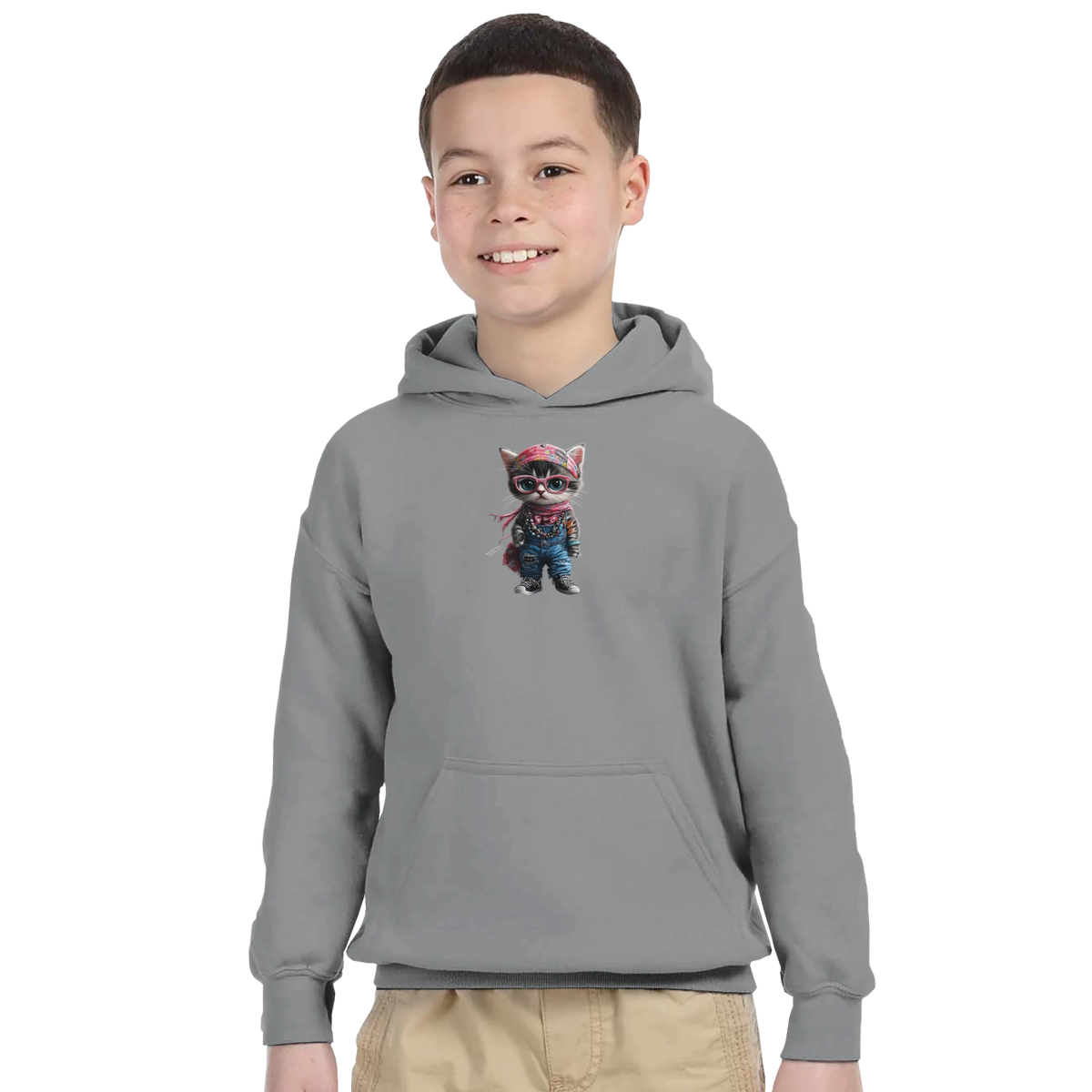 Chic Kitty Kids Hoodie - ROMAG Store