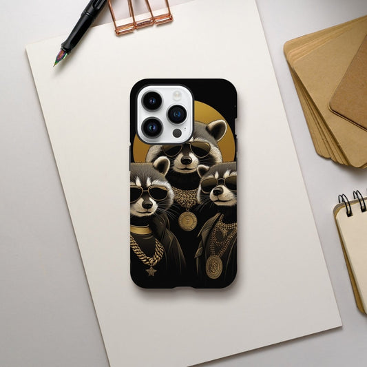 High Roller Raccoons iPhone Tough Case - ROMAG Store