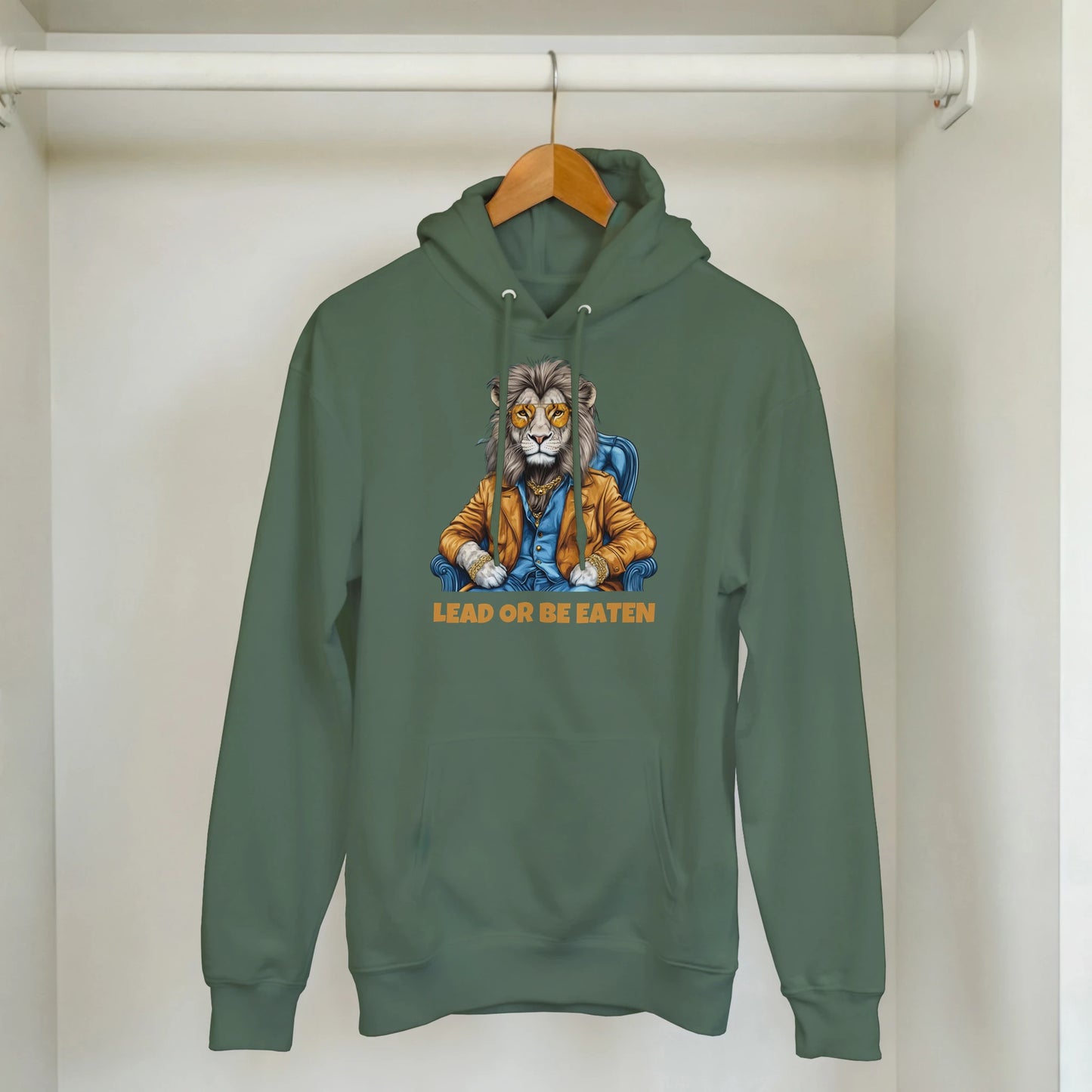 Lead or Be Eaten Lion Hoodie - ROMAG Store