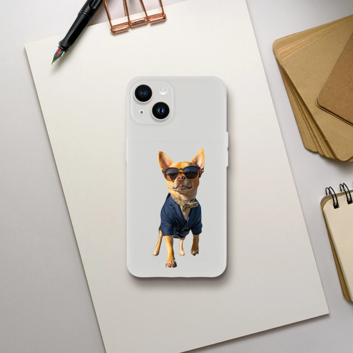 Dapper Chihuahua iPhone Flexi Case - ROMAG Store