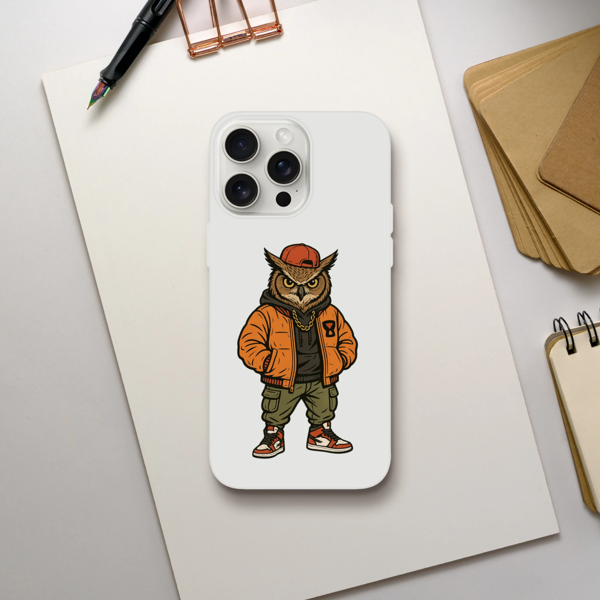 Cool Owl Swag iPhone Flexi Case - ROMAG Store