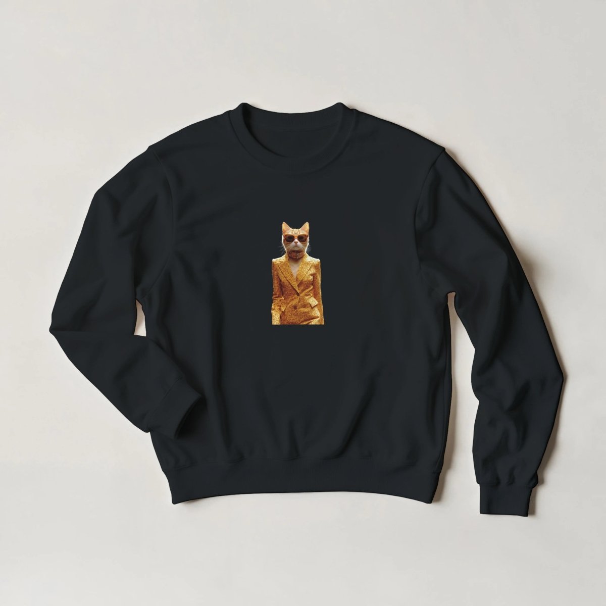 Chic Cat Sweatshirt – Luxe Streetwear Graphic in Your Choice of 6 Hues & Sizes S - 3XL - ROMAG Store