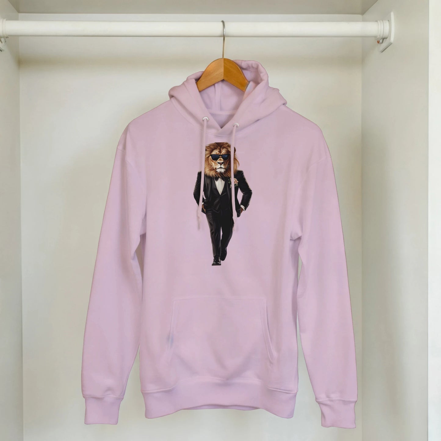 Dapper Lion: Black Tie Hoodie - ROMAG Store