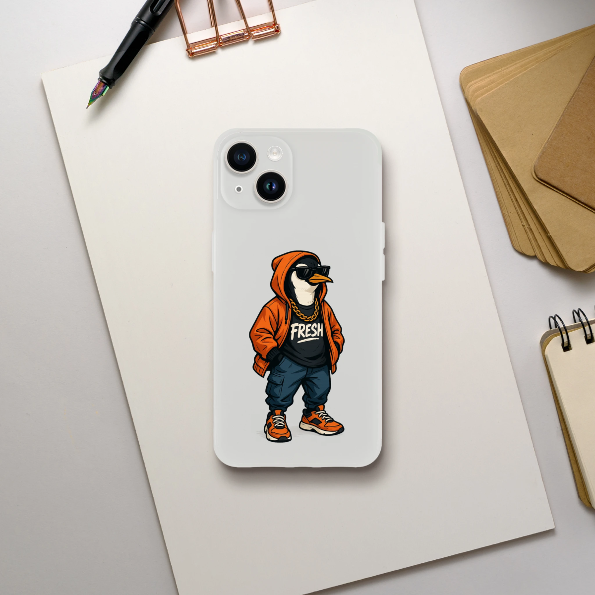 Fresh Penguin Streetwear iPhone Flexi Case - ROMAG Store