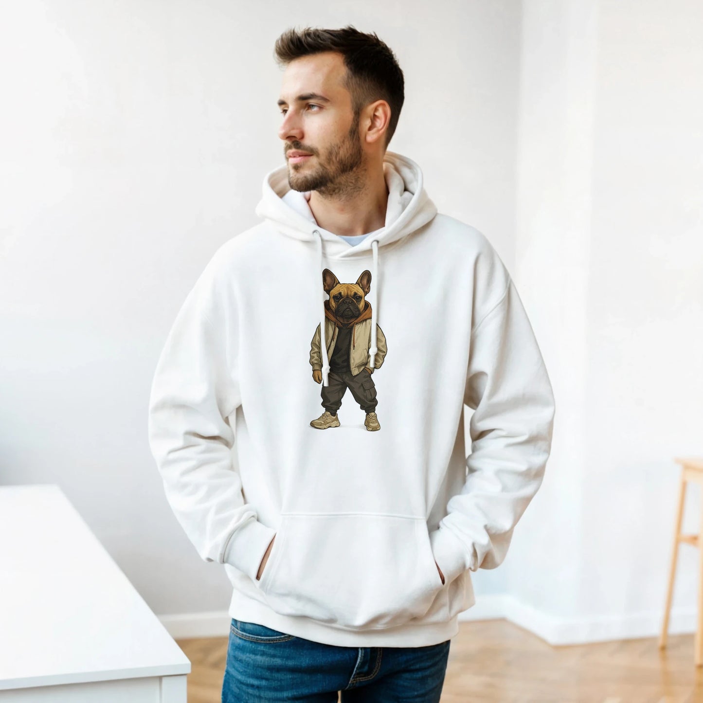Chic Frenchie Streetwear Hoodie - ROMAG Store