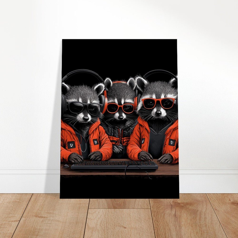 Urban Raccoon Squad Canvas - ROMAG Store