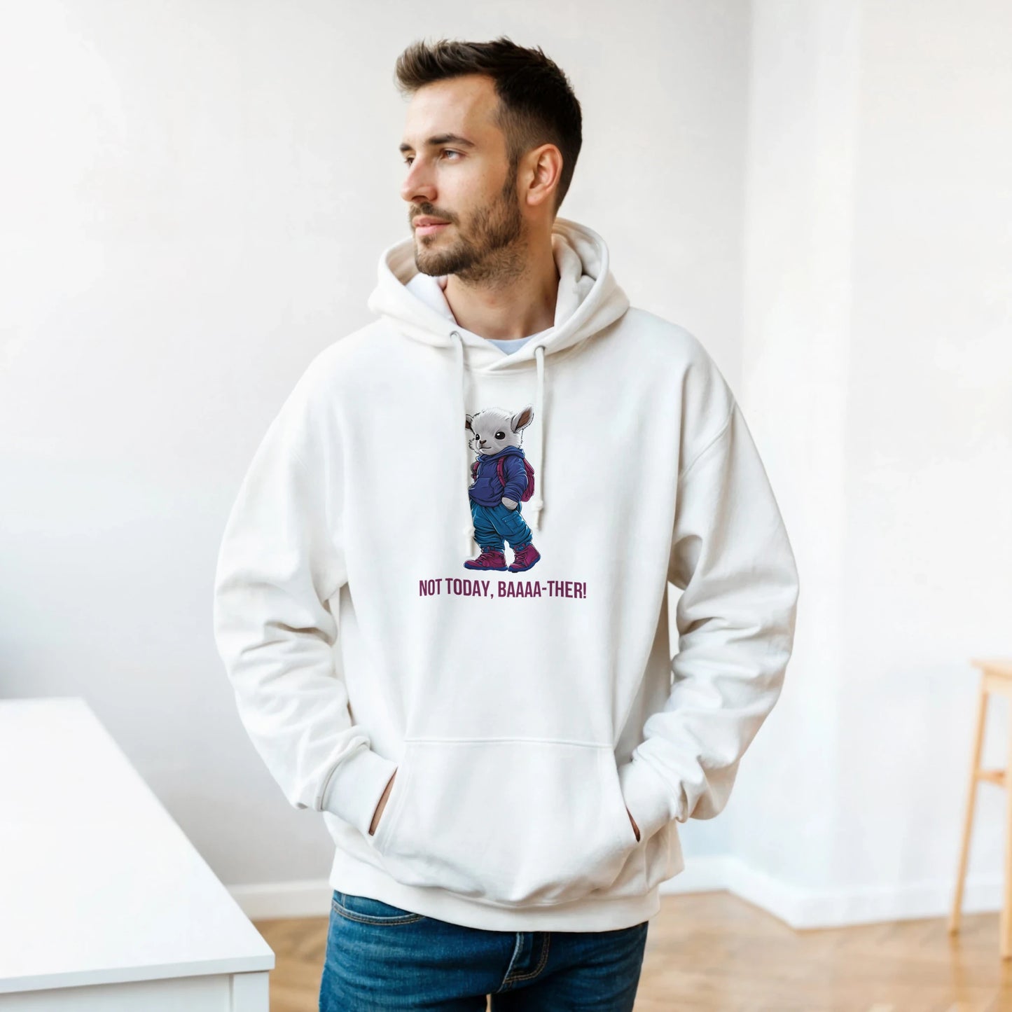 Street - Style Lamb Hoodie - ROMAG Store