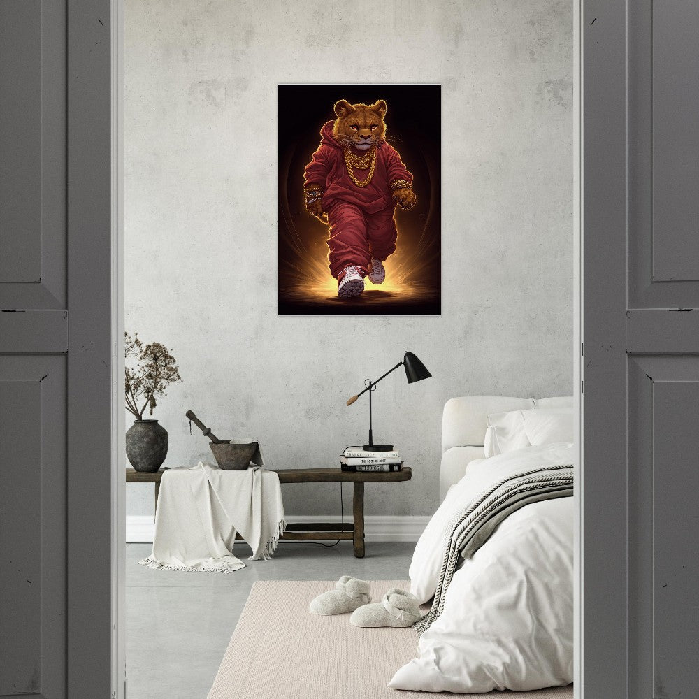 Lion Cub in Hoodie Canvas - ROMAG Store