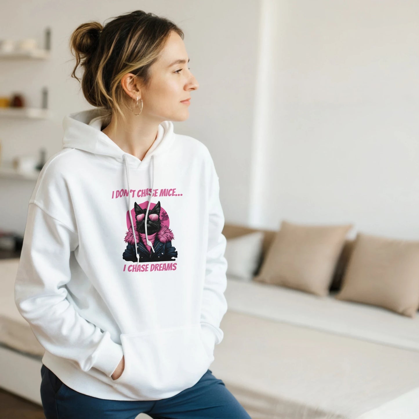 Retro - Cool Cat Dream Chaser Hoodie - ROMAG Store
