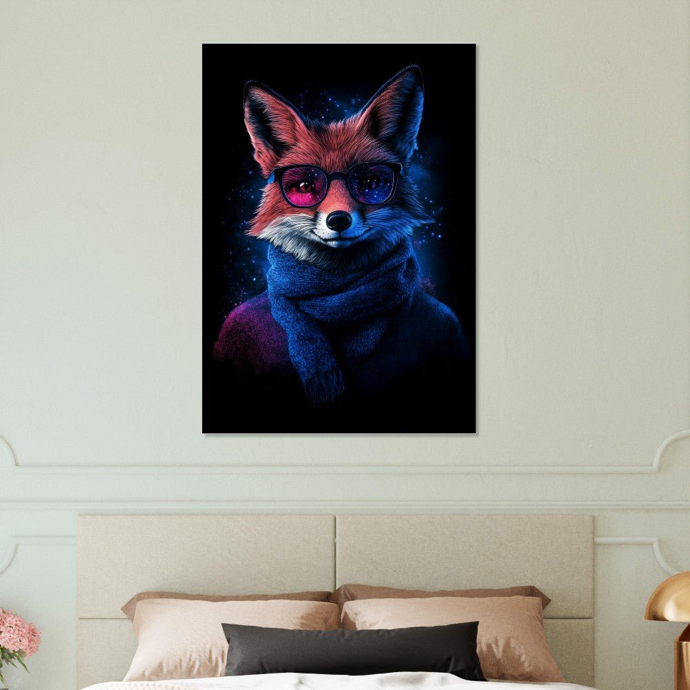 Cosmic Cool Fox Canvas - ROMAG Store