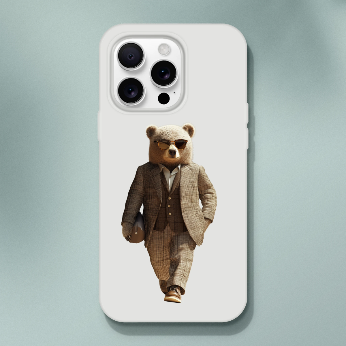 Dapper Bear iPhone Flexi Case - ROMAG Store