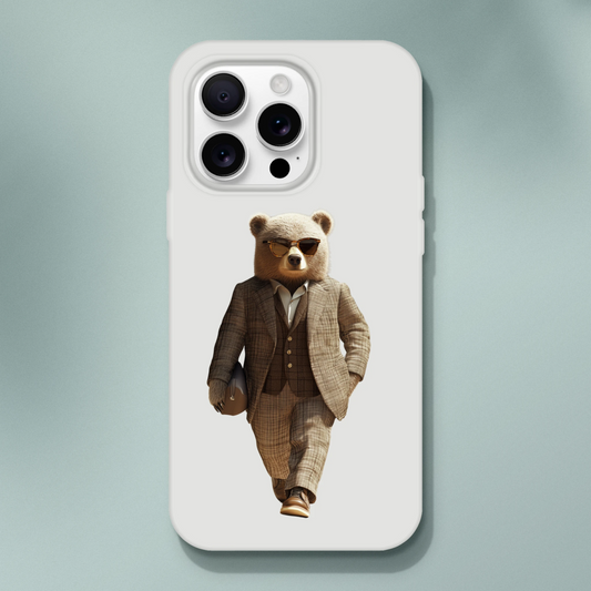 Dapper Bear iPhone Flexi Case - ROMAG Store