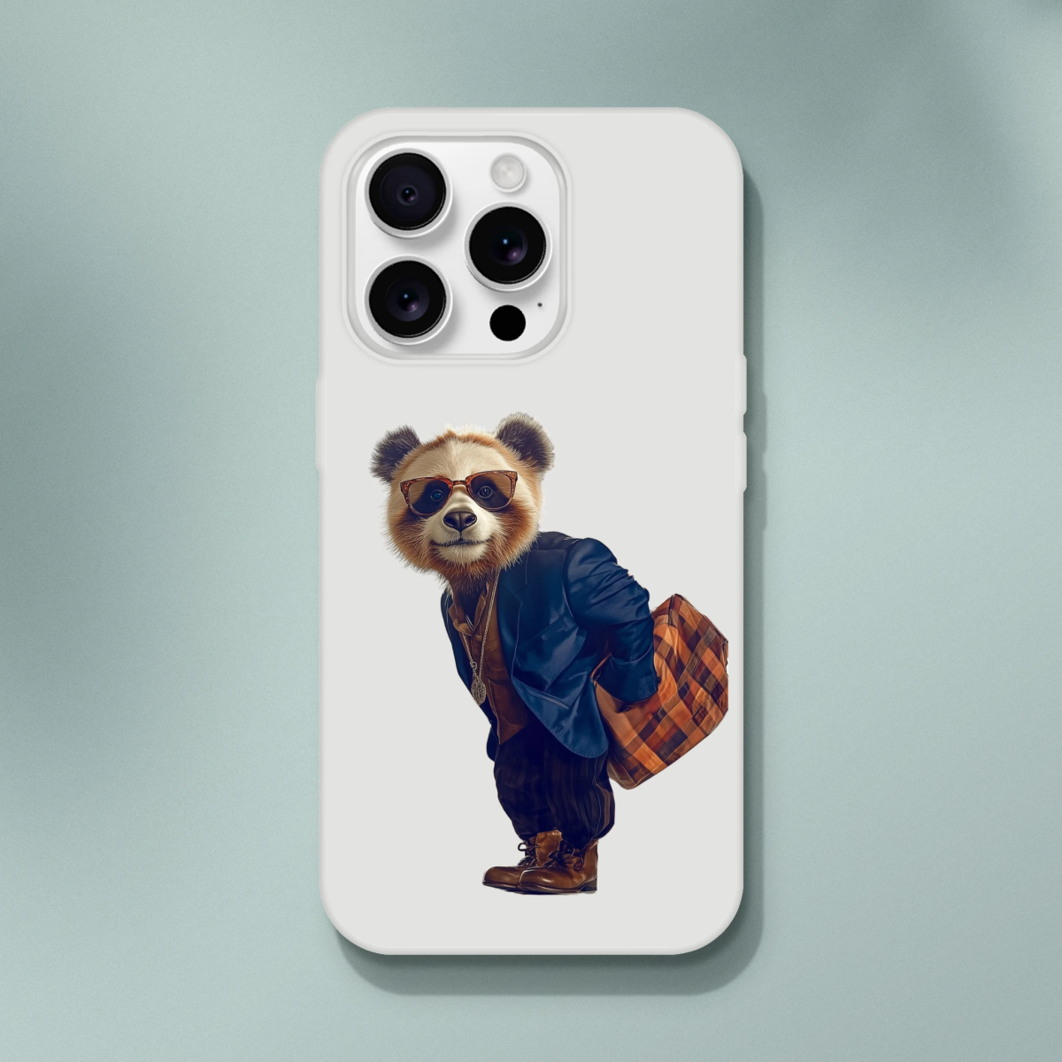 Dapper Urban Panda iPhone Flexi Case - ROMAG Store