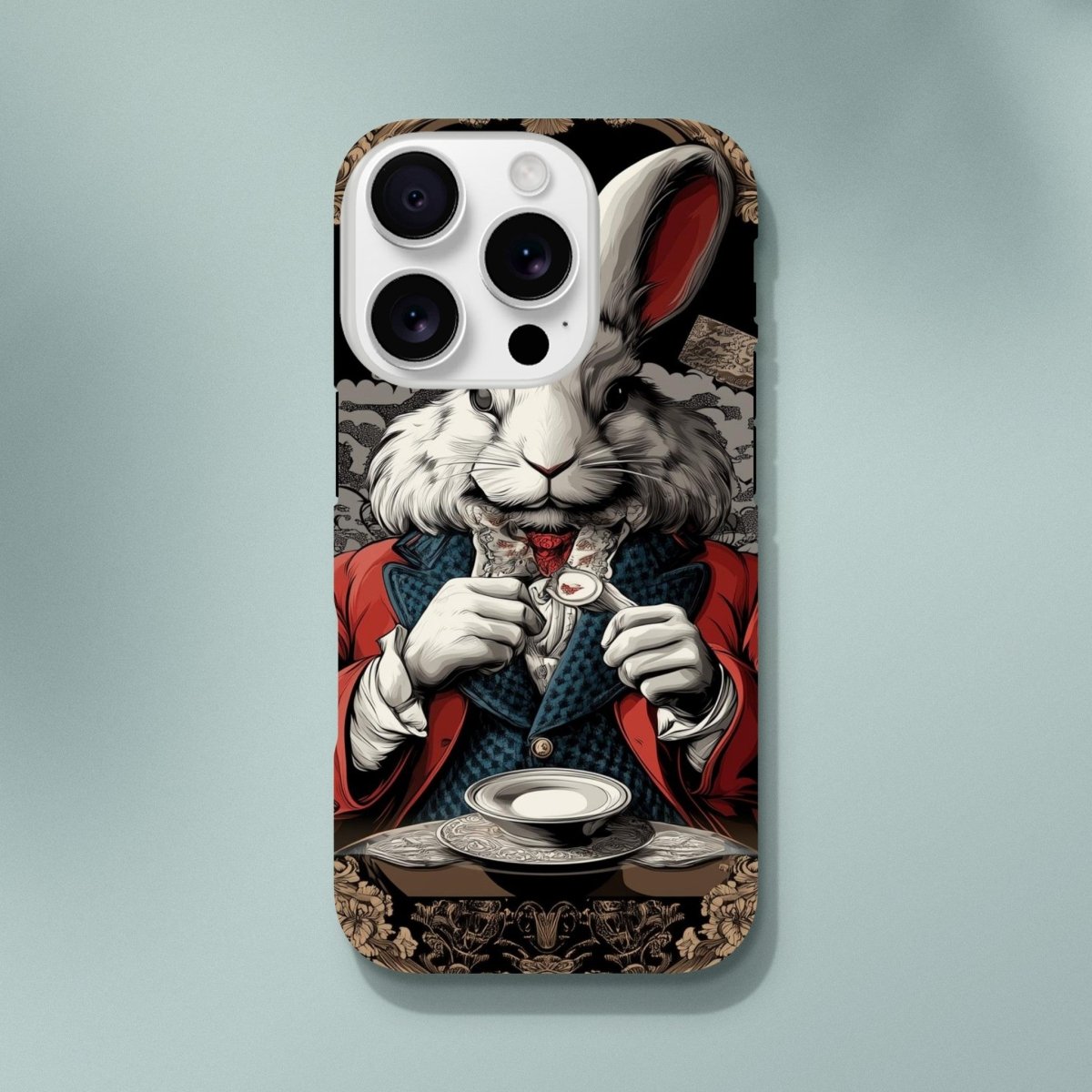 White Rabbit Formal Attire iPhone Tough Case - ROMAG Store