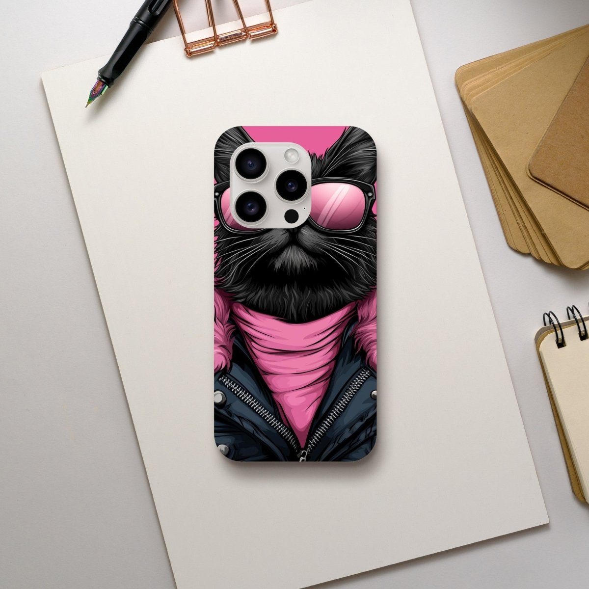 Punk Rock Kitty iPhone Tough Case - ROMAG Store