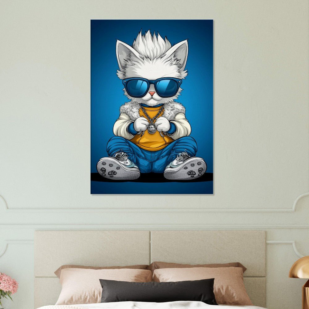 Cool Cat in Shades Canvas - ROMAG Store
