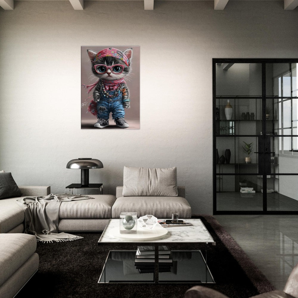 Bohemian Cat Canvas Art - ROMAG Store