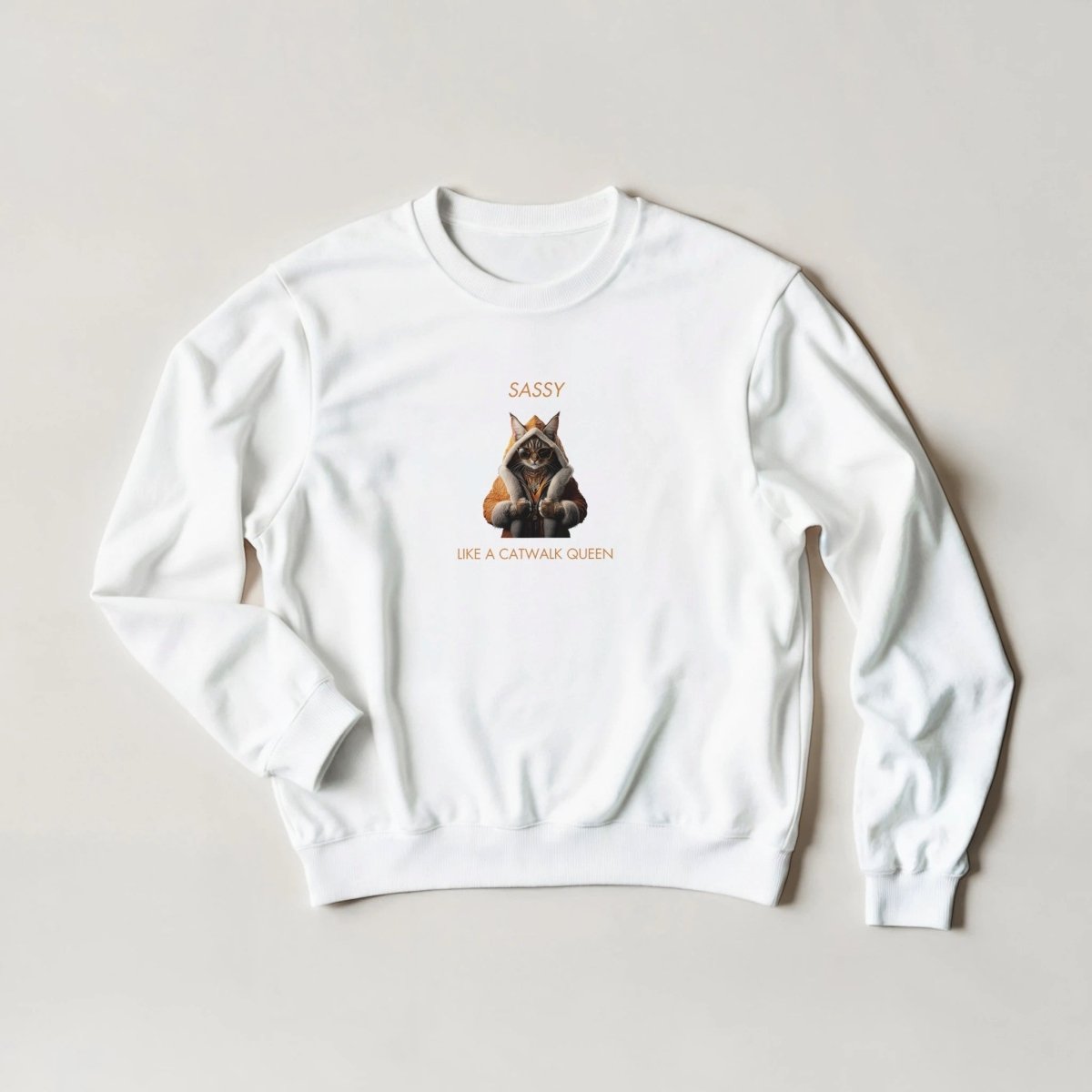 Sassy Catwalk Queen Lynx Sweatshirt – Streetwear Graphic Tee in Multiple Colors - ROMAG Store