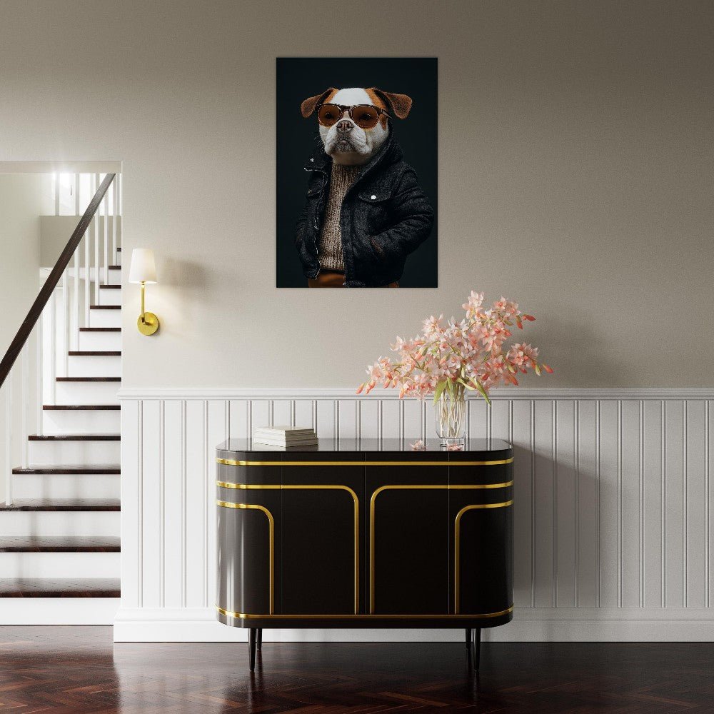 Urban Chic Dog Canvas Art - ROMAG Store