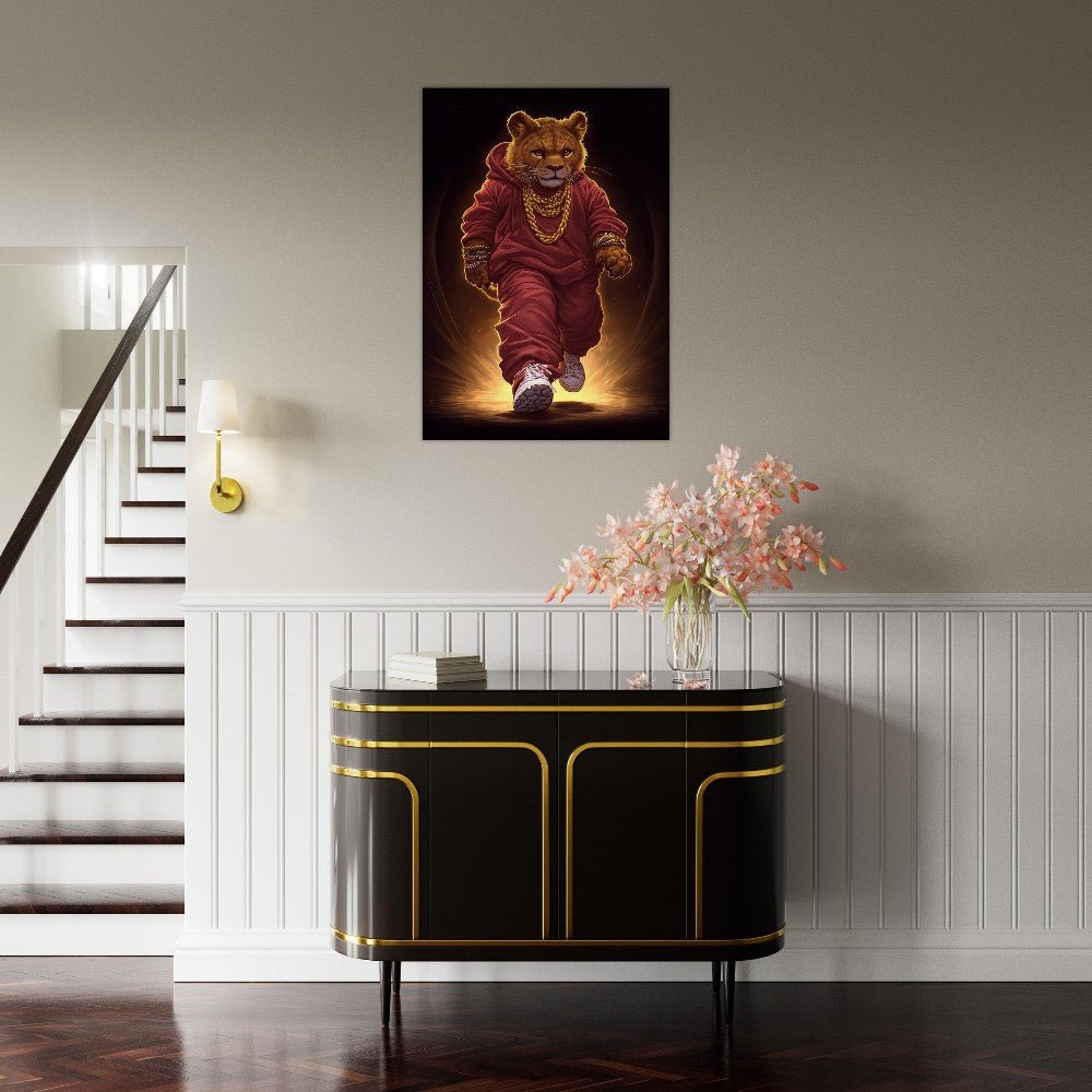 Lion Cub in Hoodie Canvas - ROMAG Store