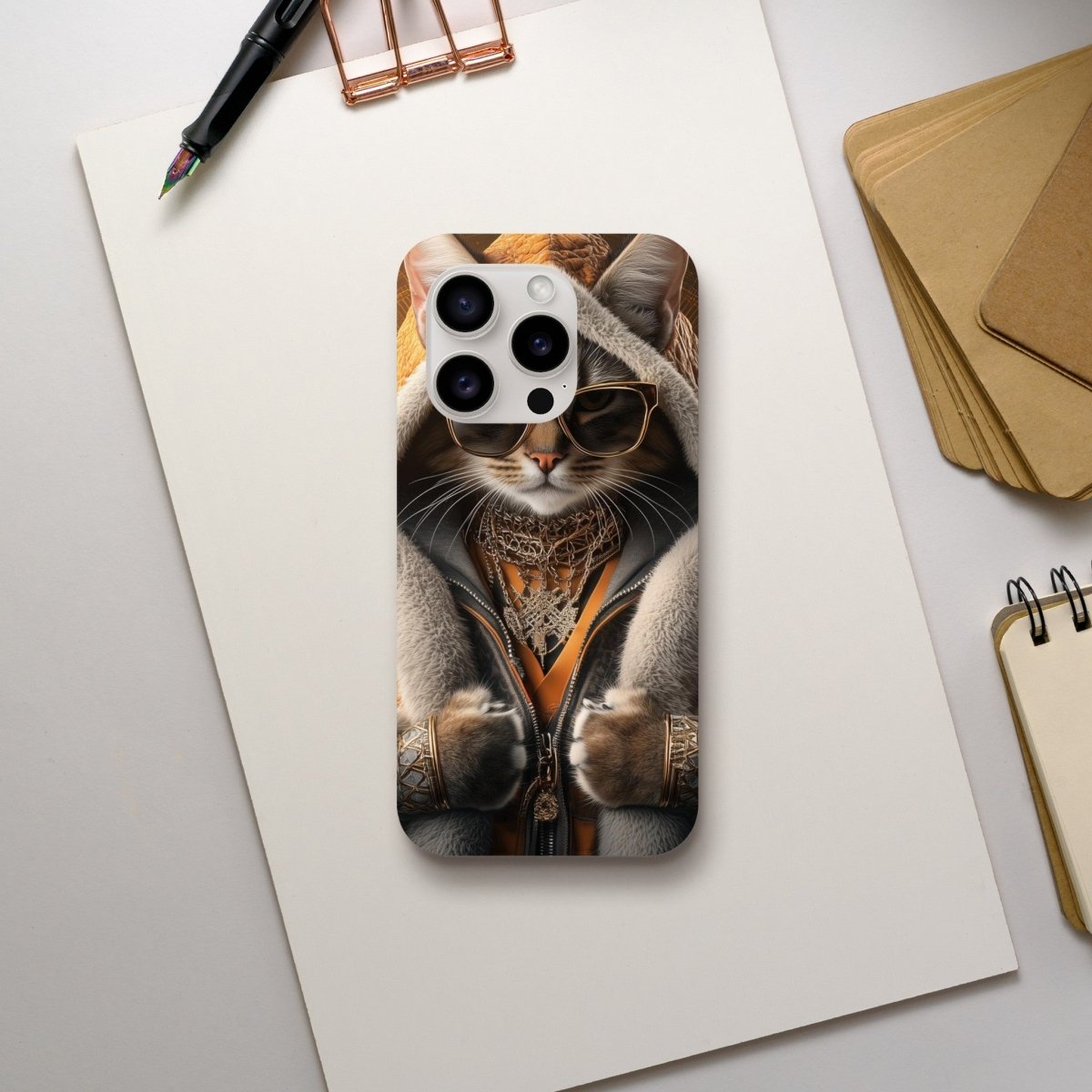 Sophisticated Lynx Cat 'Kingpin' iPhone Tough Case - ROMAG Store