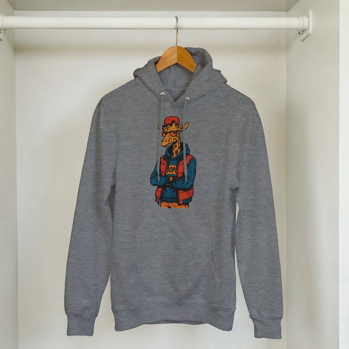 Dapper Giraffe Urban Streetwear Hoodie - ROMAG Store