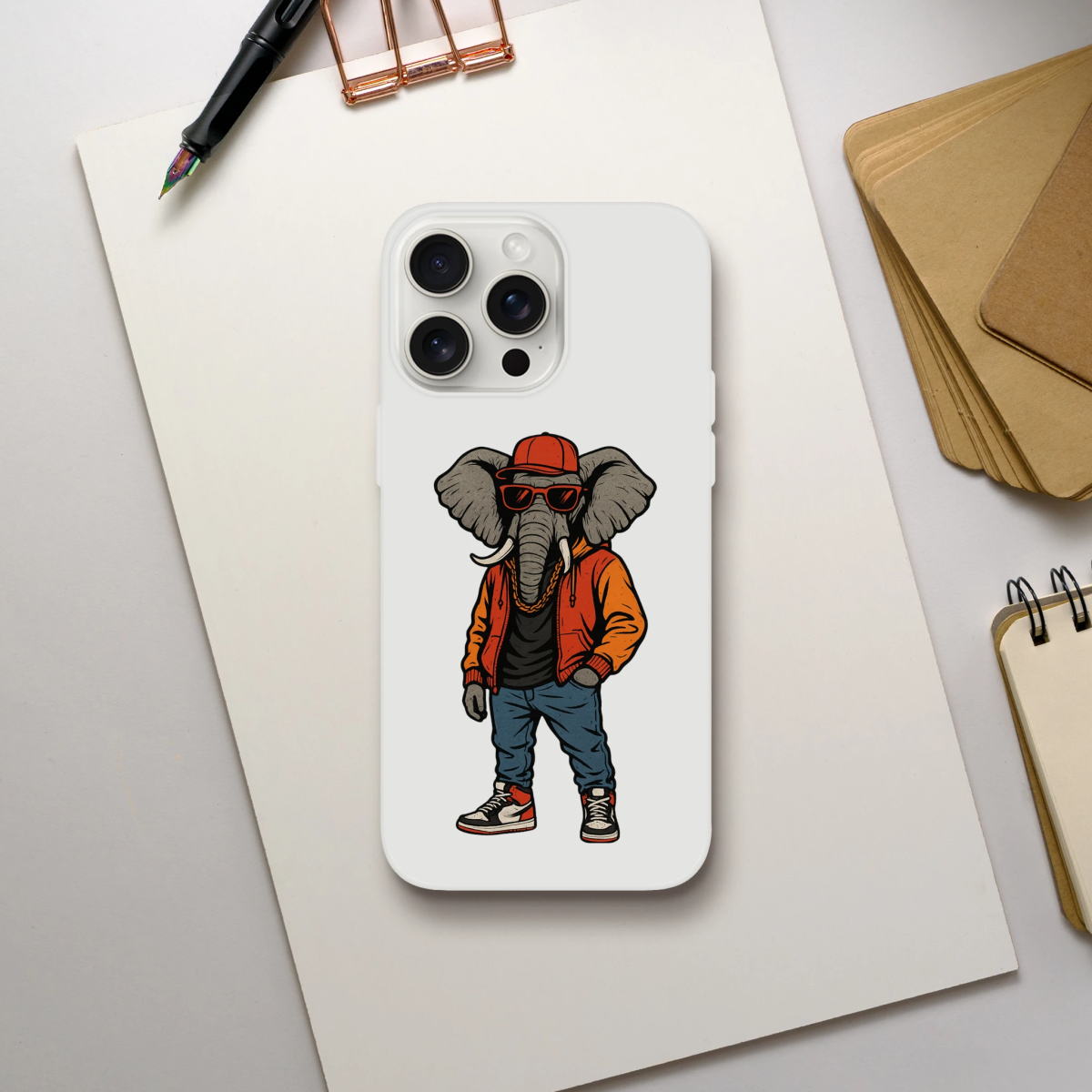 Hip - Hop Elephant iPhone Flexi Case - ROMAG Store