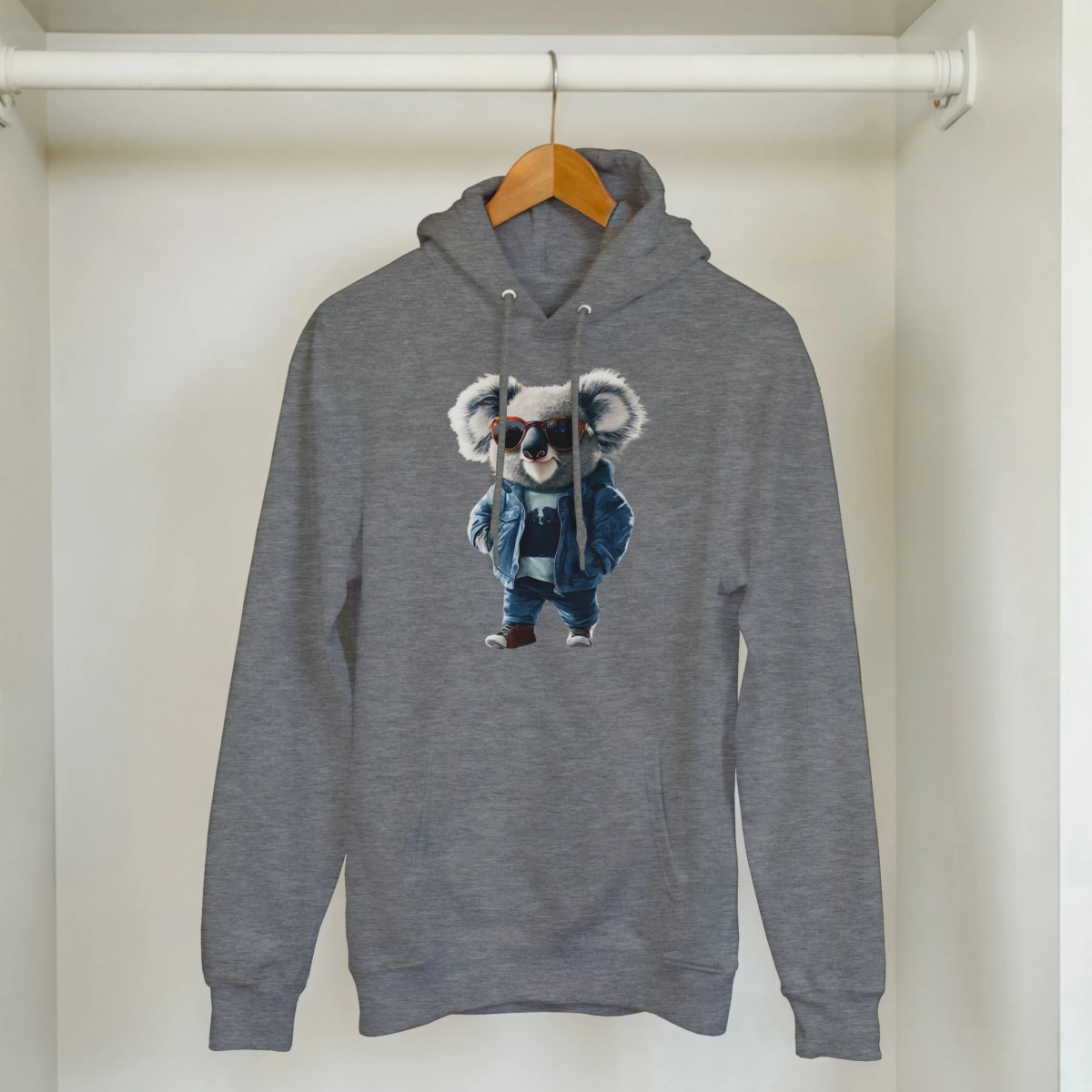 Koala Cool: Urban Streetwear Hoodie - ROMAG Store