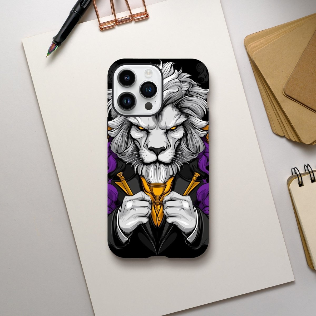 Regal Lion Dandy iPhone Tough Case - ROMAG Store