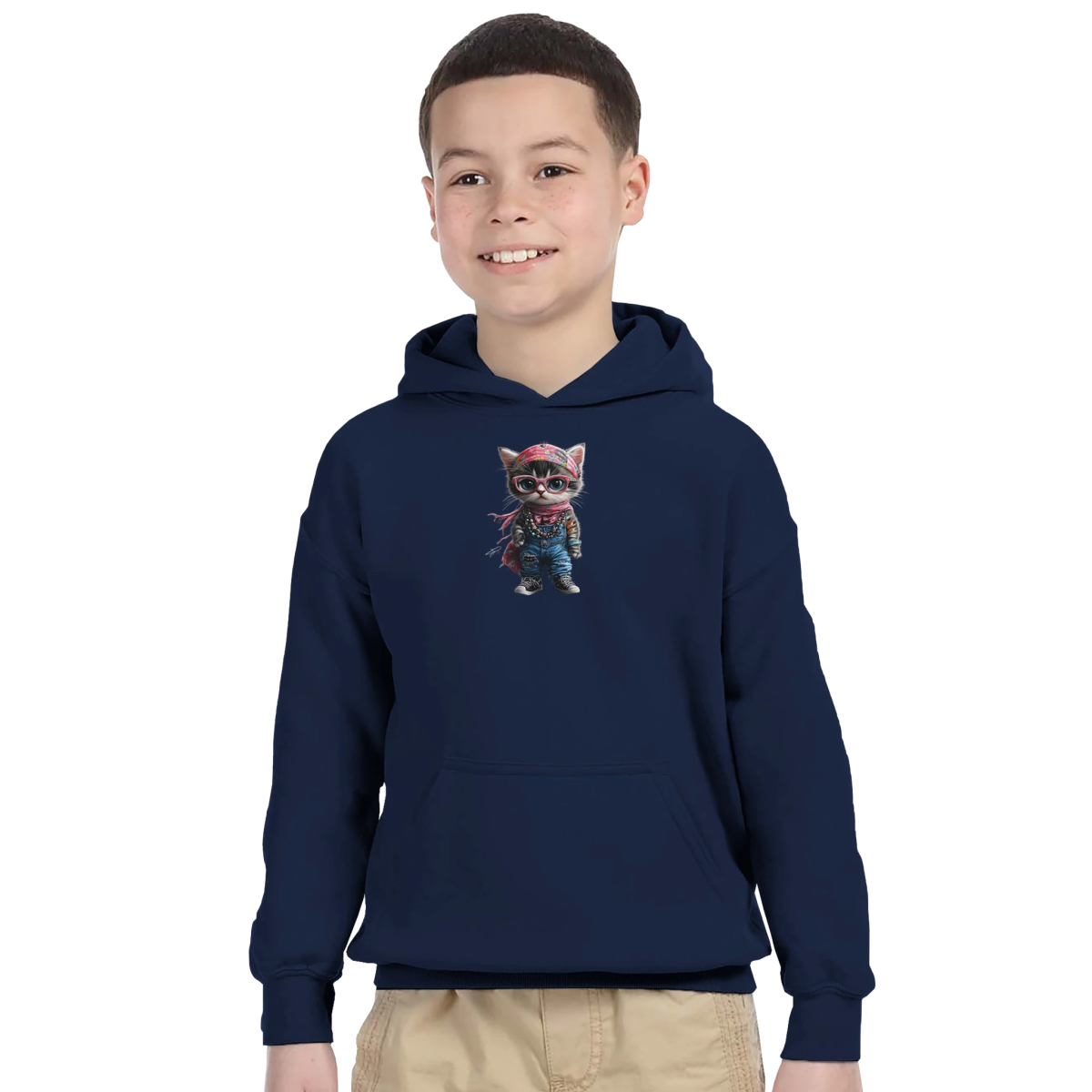 Chic Kitty Kids Hoodie - ROMAG Store