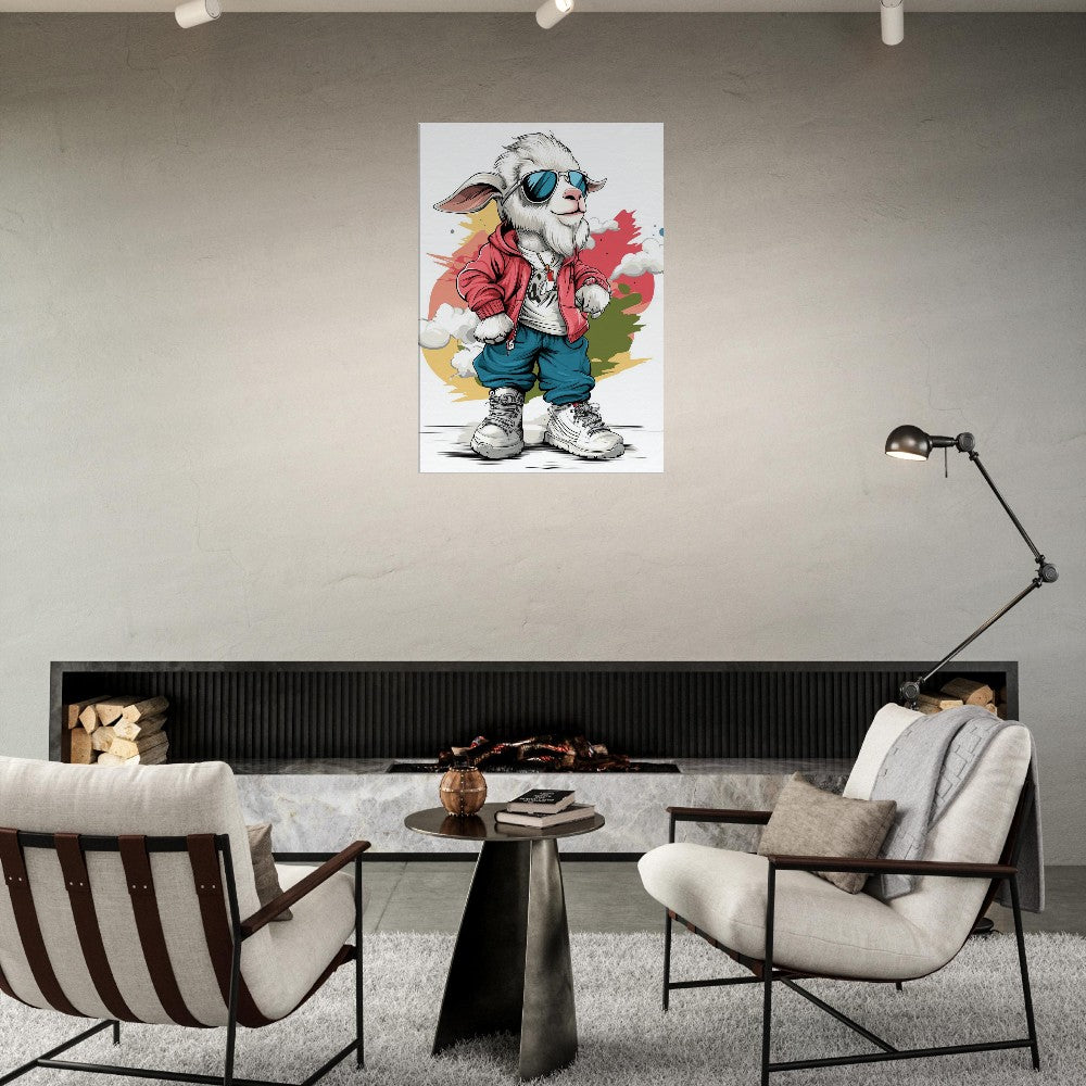 Urban Goat Swag Canvas Art - ROMAG Store