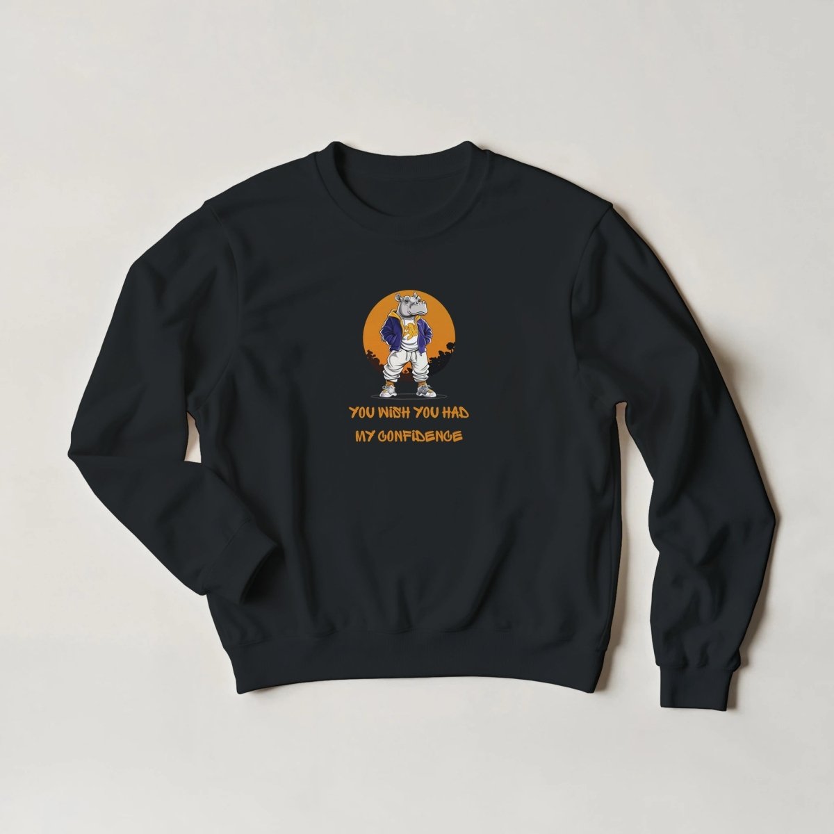 Confident Hippo Sweatshirt - ROMAG Store