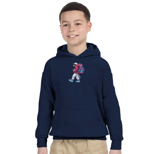 Vibrant Bear Explorer Kids Hoodie - ROMAG Store