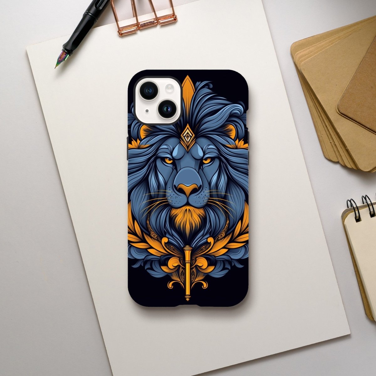 Regal Lion of Valor iPhone Tough Case - ROMAG Store
