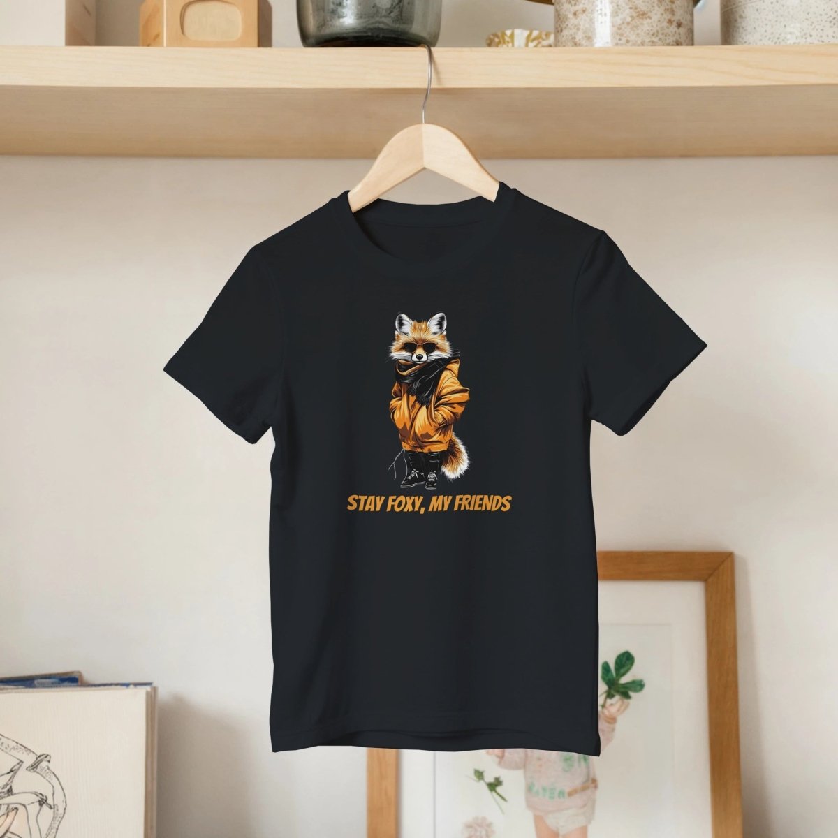 Stay Foxy: Cool Fox Kids Streetwear Tee - ROMAG Store
