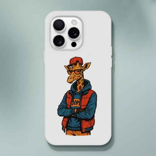 Dope Giraffe Street Style iPhone Flexi Case - ROMAG Store