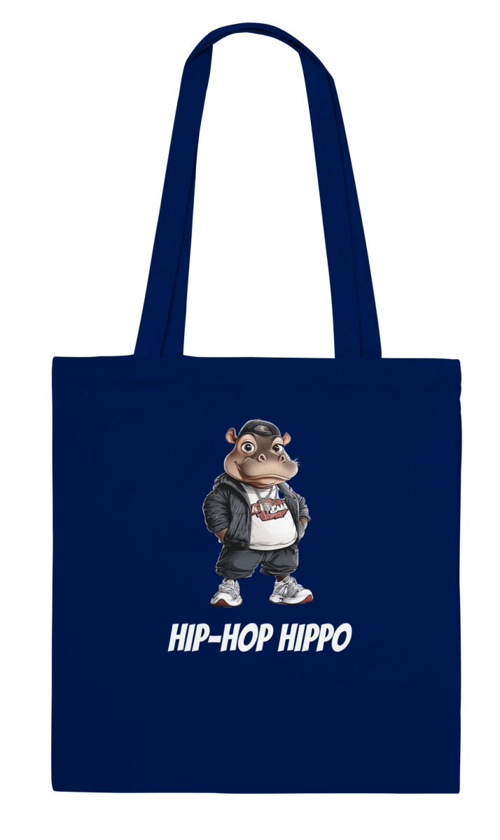 Hip - Hop Hippo Streetwear Tote Bag - ROMAG Store