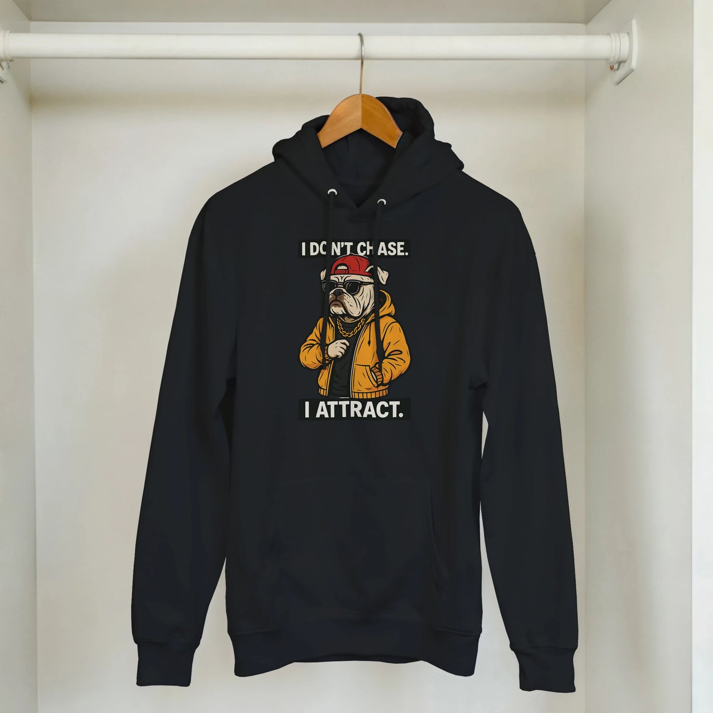 Alpha Bulldog 'I Attract' Streetwear Hoodie - ROMAG Store