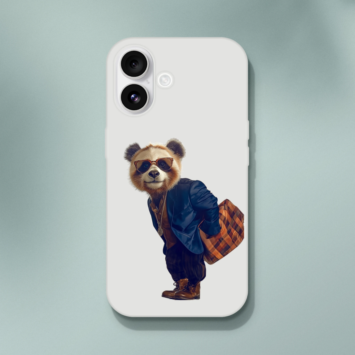 Dapper Urban Panda iPhone Flexi Case - ROMAG Store