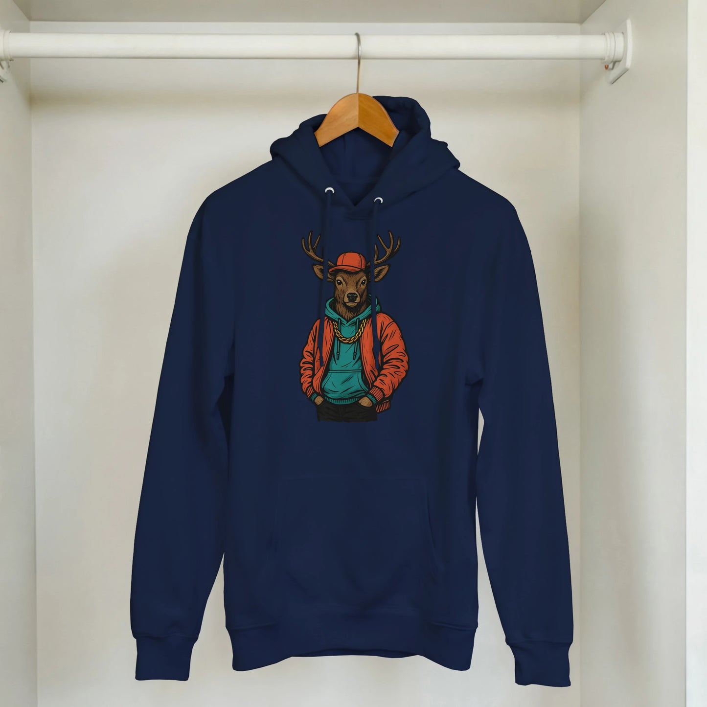 Cool Reindeer Street Style Hoodie - ROMAG Store