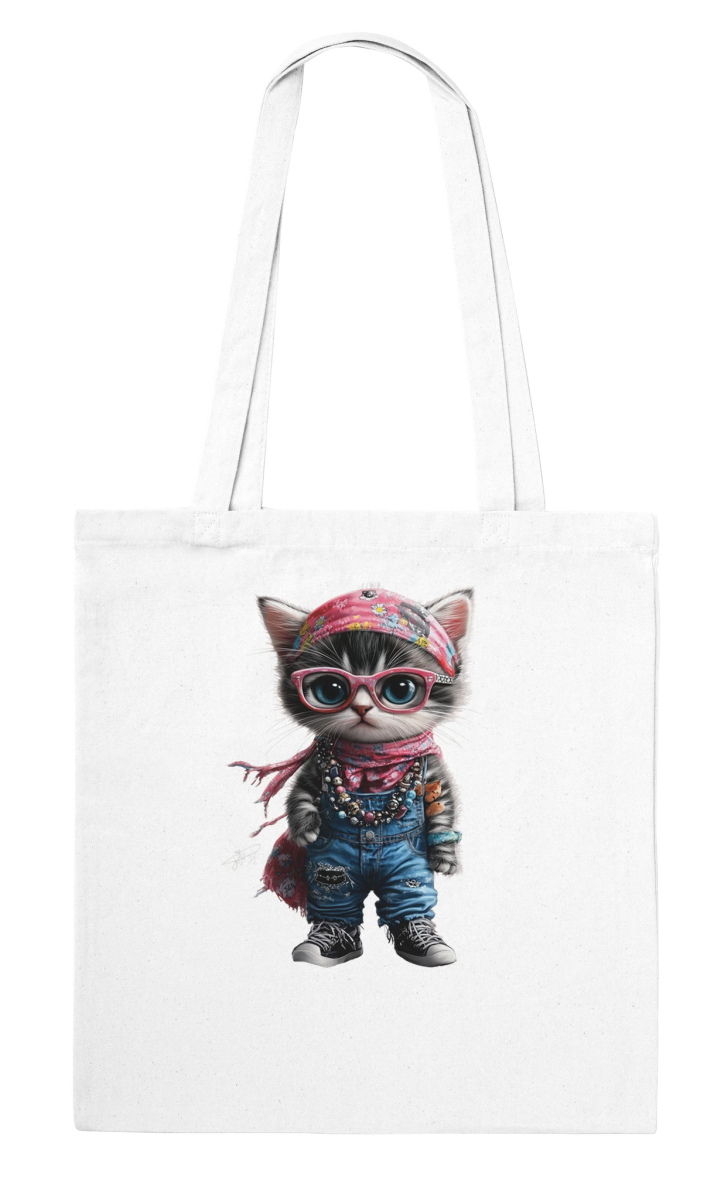 Street - Smart Kitty Tote Bag - ROMAG Store