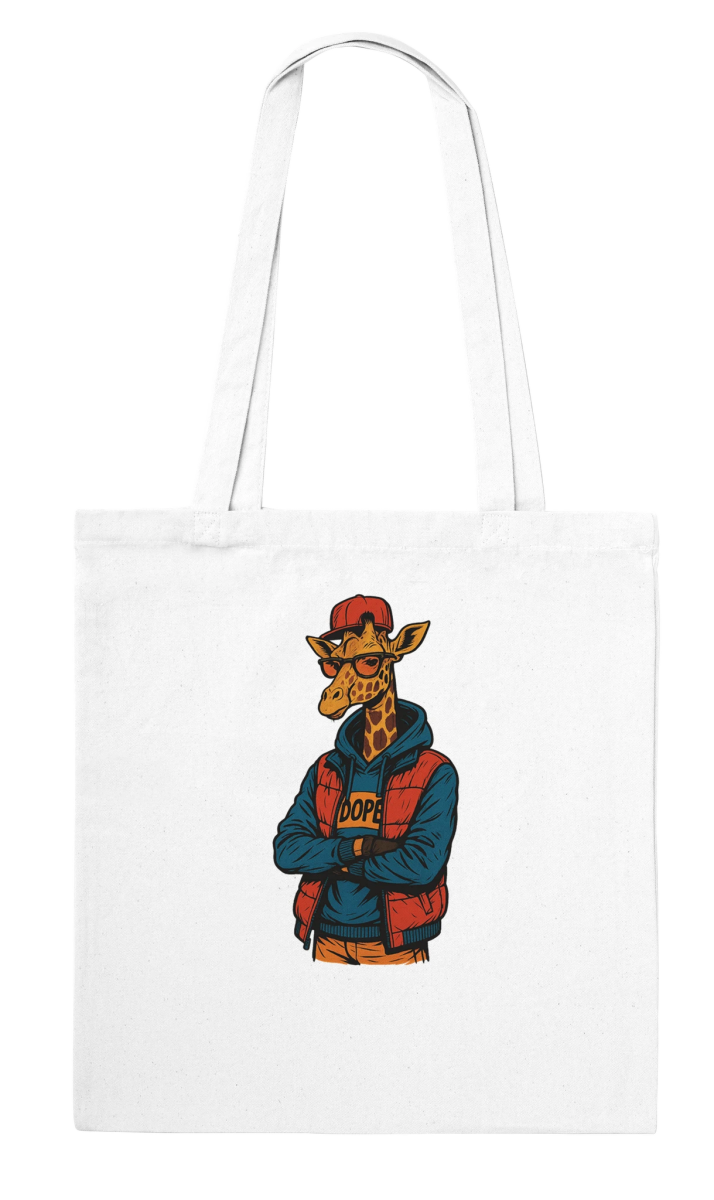 Dope Giraffe Streetwear Tote Bag - ROMAG Store