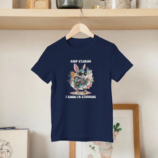 Confident Street Style Bunny Kids T-shirt - ROMAG Store