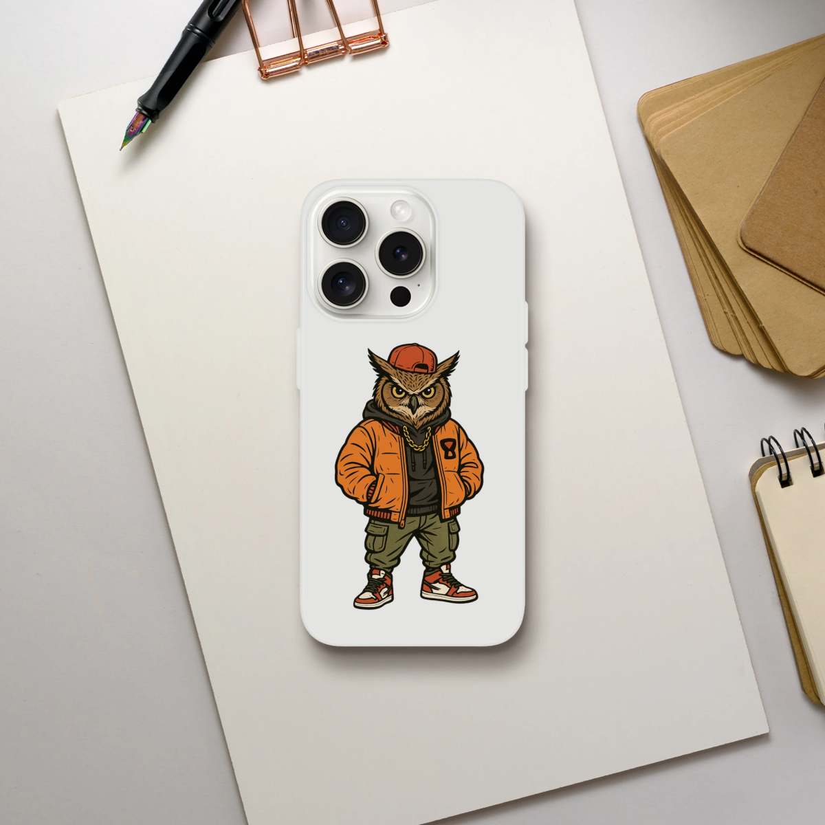 Cool Owl Swag iPhone Flexi Case - ROMAG Store