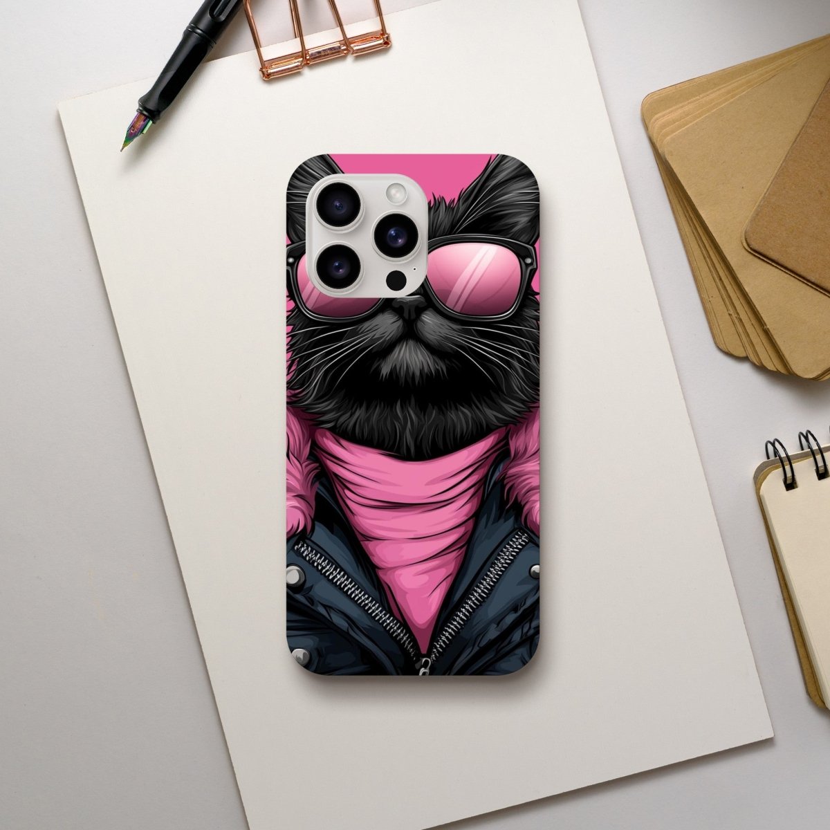 Punk Rock Kitty iPhone Tough Case - ROMAG Store