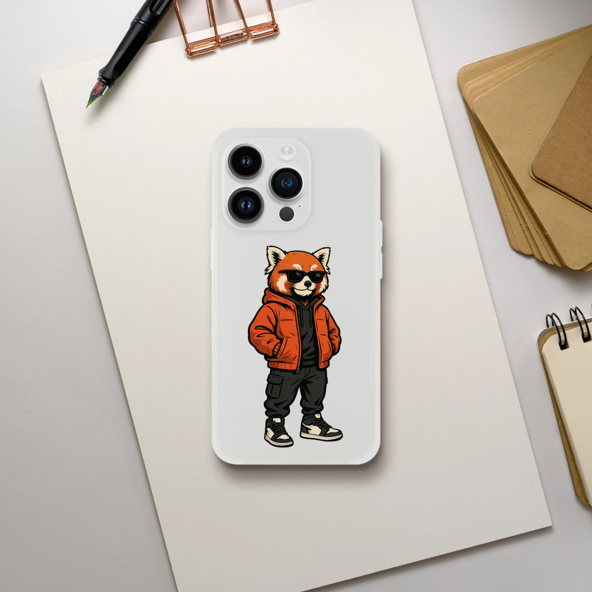 Red Panda Street Style iPhone Flexi Case - ROMAG Store