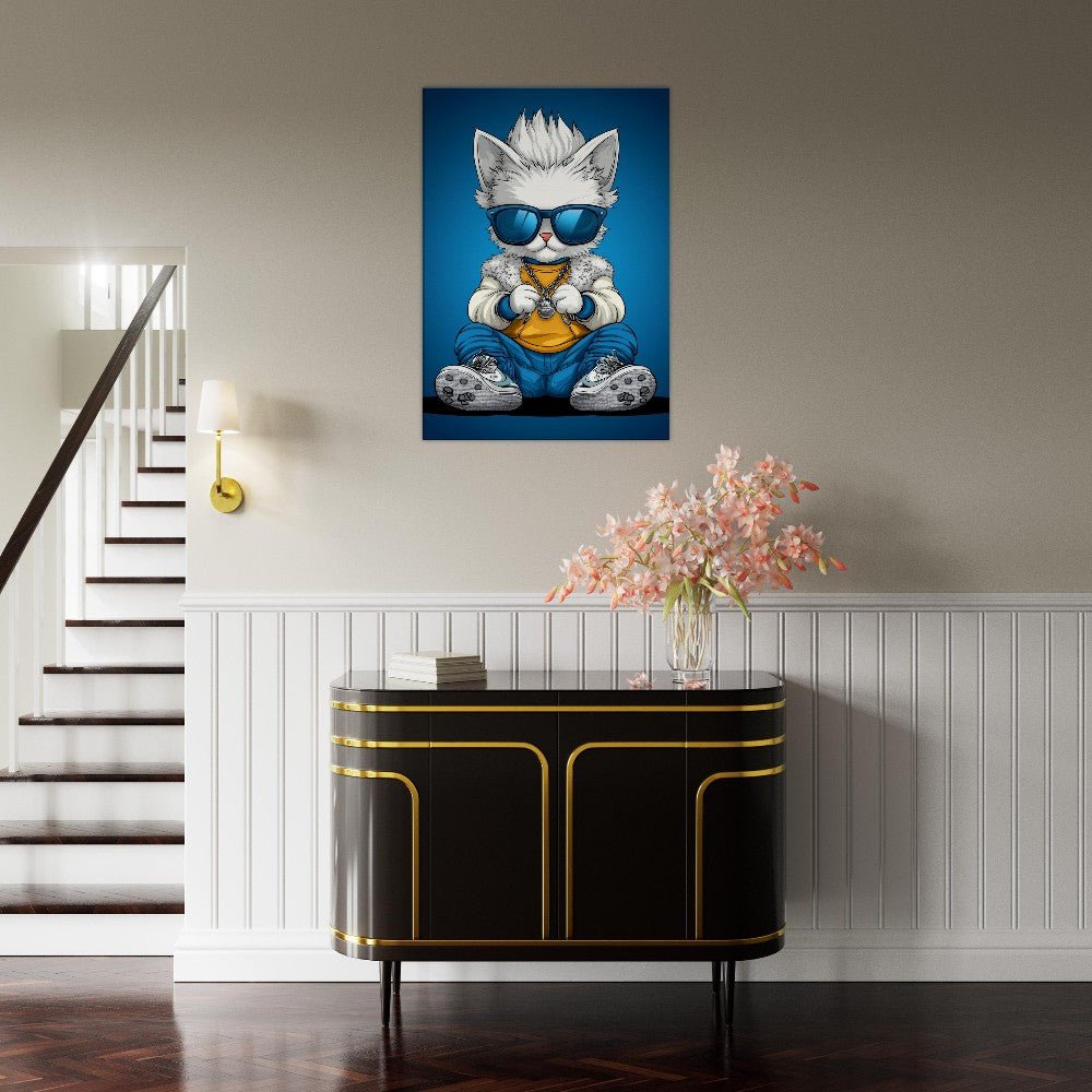 Cool Cat in Shades Canvas - ROMAG Store
