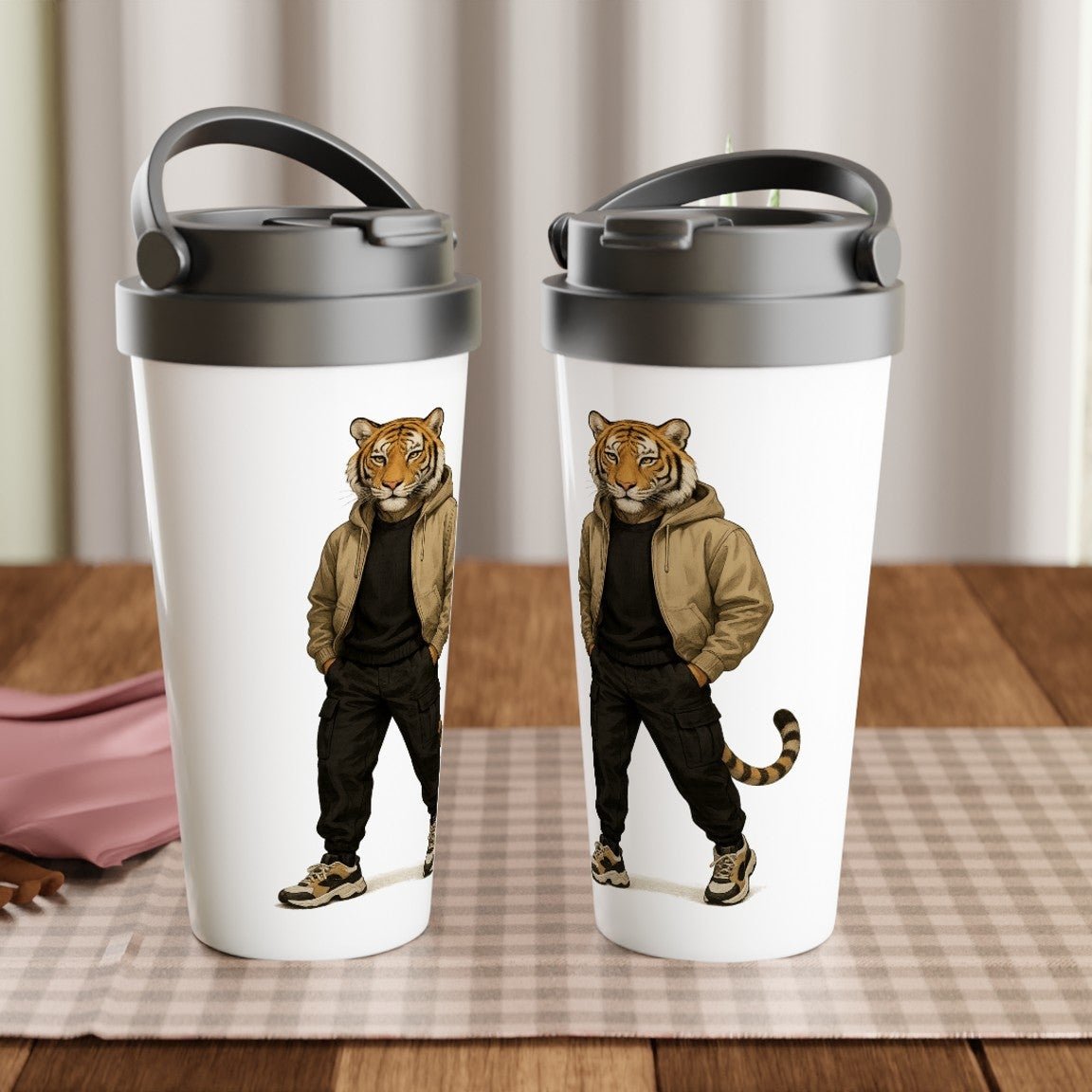Street Style Tiger Stainless Steel Travel Mug - ROMAG Store